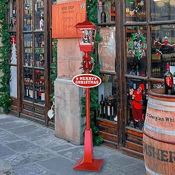 クリスマス街路灯 クリスマス置物 街灯 LEDライト レッド,180cm クリスマス街路灯 クリスマス置物 街灯 LEDライト レッド,180cm